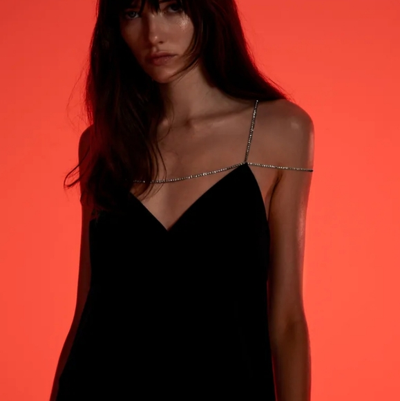 zara strap dress